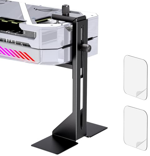 GPU-stödfäste, grafikkortsstöd, GPU-stöd, videokortshållarfäste med bottenlim, GPU-stativ, justerbart anti-Sag GPU-stativ 35–120 mm, stöder GPU 4090 tjockleksstöd upp till 75 mm