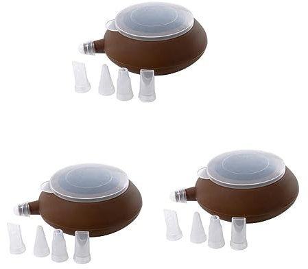 UPKOCH 3piezas Taza De Decoración De Pasteles De Silicona Forma De Tetera Reutilizable y Flexible Para Repostería De Macarons Galletas y Pasteles Resistente Altas Temperaturas y Apta