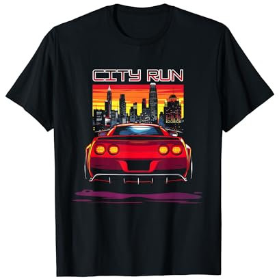 Amerikanischer Sportwagen / City Run / US Auto Man Kinder T-Shirt