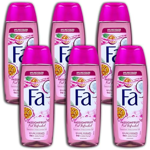 6 er Pack Fa Duschgel Passionsfrucht Feel Refreshed 6 x 250 ml Shower Gel