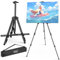 Chevalet Peinture 53-168cm, Ohuhu Chevalet de table en aluminium avec sac pour table - Chevalet d'atelier & chevalet de campagne & chevalet de mariage idéal pour les artistes et les étudiants(Noir)