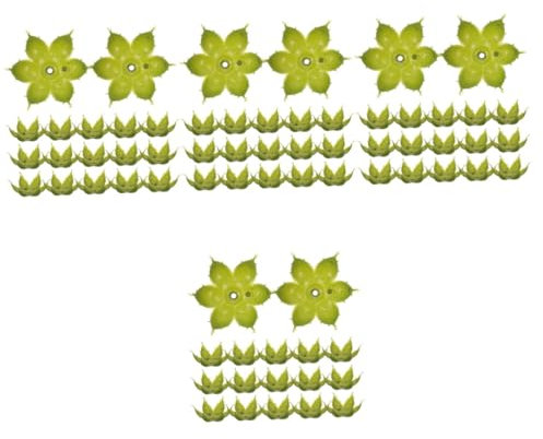Amosfun 200 STK Blumenzubehör Selbermachen Von Kelchblättern Kelche Blumen DIY Materialien Künstlich Grüne Kelchblätter Aus Kunststoff Kelchgefäß Kelchblätter Für Heimwerkerbedarf Plastik