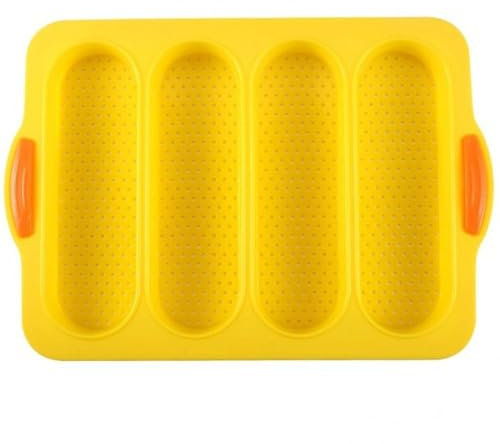 Glixoft Backen Tablett Silikon Anti-verbrühungen Brot Form Antihaft-ofen Werkzeug Perforierte Französisch Brot Formen Pan Küche Zubehör