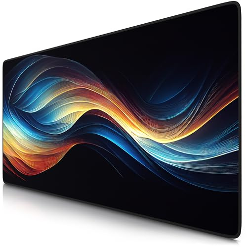 TITANWOLF Tapis de Souris Gaming XXL 900x400mm, Mouse Pad Mat, sous-Main Bureau Gamer Extra Large en Tissu, Base antidérapante, Haute précision et Vitesse, pour Souris claviers Roccat Razer Logitech