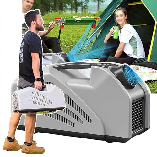 Climatiseur Portable Pour Camping-Car 24V 240W – 3 Vitesses De Vent (16 ℃-30 ℃), Refroidisseur D'Air ExtéRieur Mobile, Faible Consommation D'éNergie 2350 Btu, Pour Camping-Car