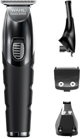 WAHL Manscaper Toolbox, tondeuse à barbe, tondeuse à cheveux, alimentation au lithium, chargement par USB, protections, rechargeable, noir