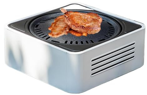 Barbecue a carbonella, stufa da campeggio portatile | Barbecue rotondo domestico | Pit barbecue in carbonio per campeggio all'aperto per la casa, il giardino interno