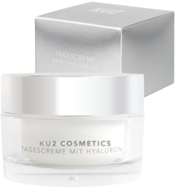 KU2 Cosmetics Hyaluron Tagescreme Gesicht, 50ml | Feuchtigkeitsspendende Gesichtspflege für glattere, prallere Haut, Gesichtscreme für Damen & Herren