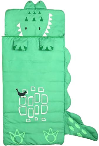 XUEYEGONGJI Kinder Schlafsack, 62,99 x 23,62 Zoll Cartoon Dinosaurier Nickerchen, Schlafsack für Jungen und Mädchen, Kinderschlafsack, Kinder Schlafsack