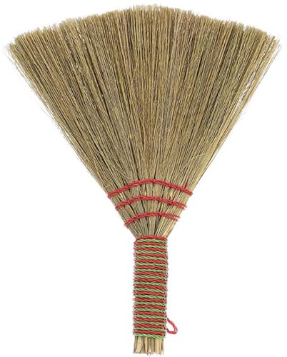 WRITWAA Kleiner Tischbesen Aus Miscanthus Für Büro Und Haushalt Leichter Handbesen Zum Staubwischen Auf Schreibtisch Sofa Und Hartböden