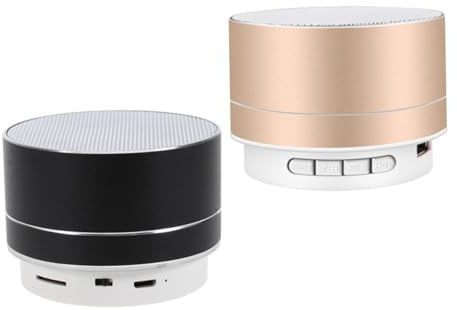 OSALADI 2 Stück Mini Kabelloser Lautsprecher Tragbar für Outdoor Reisen mit Stereoklang und Musikplayer Funktion Kartensteckplatz Integriert Kompakt und Praktisch als Geschenk