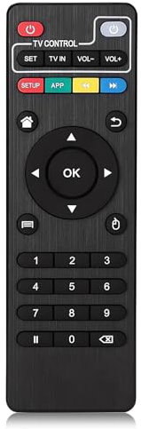 SUNNIFLY Telecomando Universale per TV Box, Sostituzione per Telecomando Originale con Tasti Backlit e Funzione Apprendimento, Compatibile con MXQ Pro 4K X96 T95M T95N Android TV Box