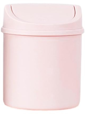 Mini Poubelle De Table Avec Couvercle - Petite Poubelle De Bureau Avec Couvercle Basculant, Corbeille À Papier Bureau Réutilisable, Pour Salon Cuisine Chambre À Coucher Salle De Bains Et Bureau