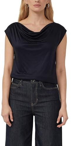 s.Oliver BLACK LABEL 2177023 Maglietta con Colletto a Cascata, 5959, 40 Donna