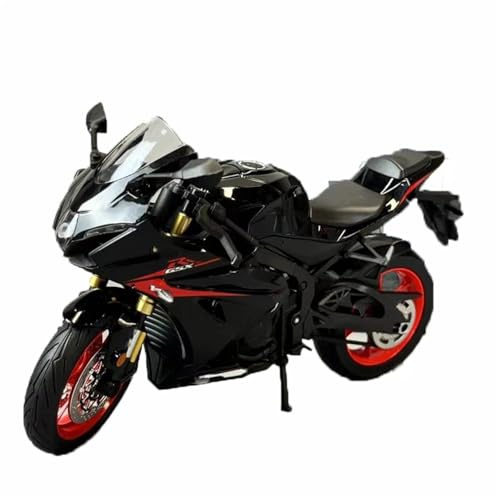 HFMXZHI Modèle réduit de Moto Jouet De Décoration Sonore Et Lumineux 1:9 pour Suzuki GSX-1000R, Coffret Cadeau Moto Miniature en Alliage Moulé sous Pression
