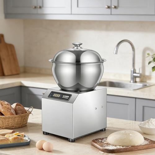 HCAUYNN Impastatrice elettrica, Macchina per impastare con Camera di lievitazione riscaldata e Timer, Impastatrice Professionale e Domestica 1800W per Pasta per Pane e Pizza 5kg(11lbs)