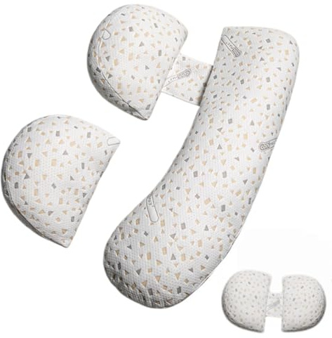 bergxperten bauchnest Kissen，BauchNest Maternity Buddy，Schwangerschaftskissen Keilform, Unterstützung für Rücken, Hüften und Beine, bequemes Schlafen für Schwangere Frauen