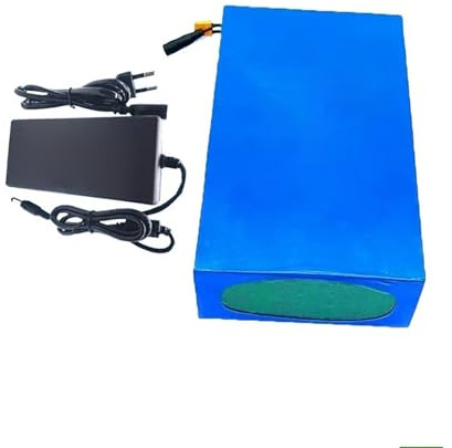 Batería de 48 V 20 Ah para patinete eléctrico, batería de litio para bicicleta eléctrica, paquete de baterías de litio con cargador, batería de 48 V para patinete 48V 20Ah,T+DC