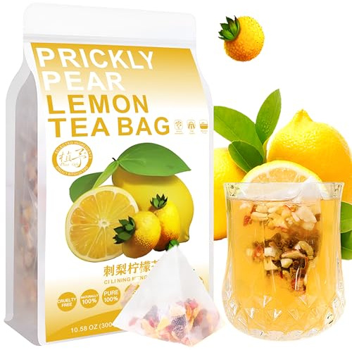 Plant Gift Prickly Pear Lemon Tea Bag 10.58oz (15g*20bags) Rosa Roxburghii, chinesischer reiner natürlicher, Gesundheitspflege gemischter Tee, Kombination von Blumen Tee 300g 刺梨柠檬茶