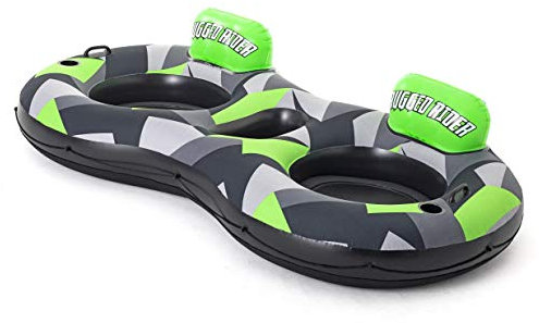 Bestway Hydro-Force™ 2-Personen Schwimmring, Rugged Rider II, 251 x 132 cm, mit Rückenlehne