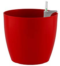 Artevasi San Remo - Maceta de riego automático (30 cm), Color Rojo Oscuro