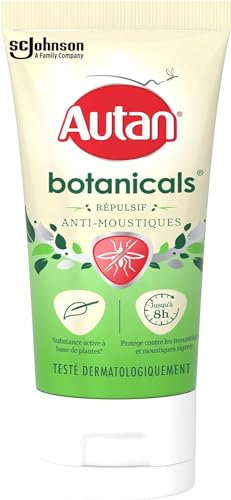 Autan Botanicals Tube - Répulsif Anti-Moustiques - Substance Active à Base de Plantes - Jusqu'à 8H de Protection - 1 Tube, 50ml