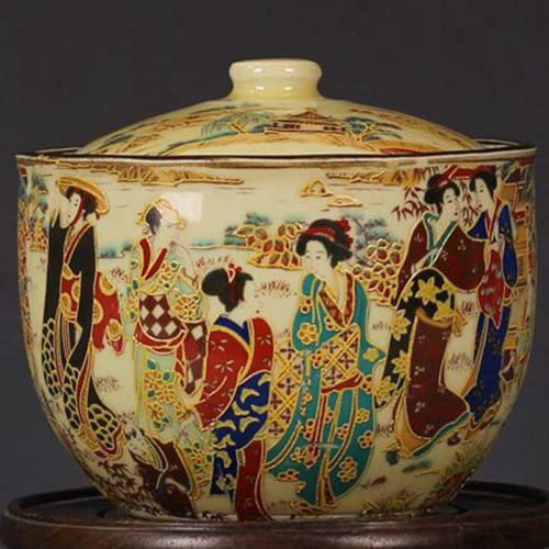 XIALON 12,5 cm Jingdezhen antikes Porzellan Famille Rose Figur Muster Glas Kollektion Ornamente