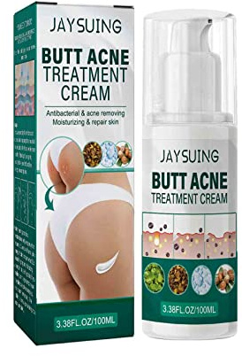 Creme zur Behandlung von Po-Akne, Po-Akne-Pickel-Reinigungscreme, Anti Pickel Creme, Porentiefe Reinigung, Gleicht Hautfeuchtigkeit und Öl aus, Milde Zutat, Einfach zu Verwenden (1PC)