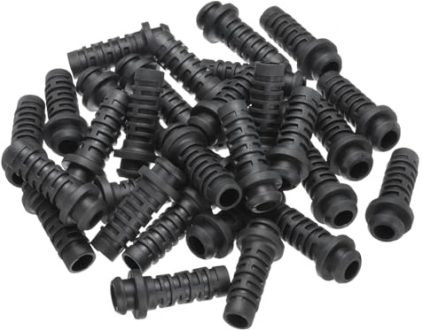 sourcing map 30pcs 7.5mm Strain Relief Cord Connector Cable Bushing Boot Sleeve for Electric Cable Cord Insulation Protection