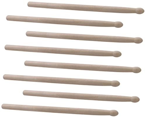 TOYANDONA 4 Paar Holz Drumsticks für Erwachsene und Kinder Schnelle Reaktion und Haltbarkeit für Trommelspiel und Orchesterprobe