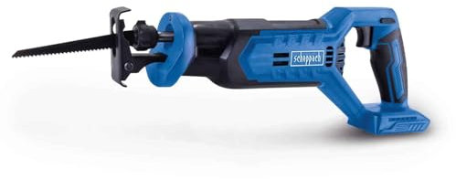 Scheppach Akku-Säbelsäge C-RS100-X 20V Astsäge | Hublänge 20 mm | Schnitttiefe 115mm (Holz), 6mm (leicht legiertem Stahl, mit geeignetem Sägeblatt) | 20V-IXES-Serie | Ohne Akku & Ladegerät