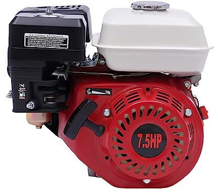 chennnls 7.5 PS 4KW Benzinmotor, 212CC 4-Takt 4KW Standmotor Industriemotor Kartmotor mit 3.6L Kraftstofftank für Wassertransferpumpe Freischneider Gokart, 3600rpm Benzin Generator