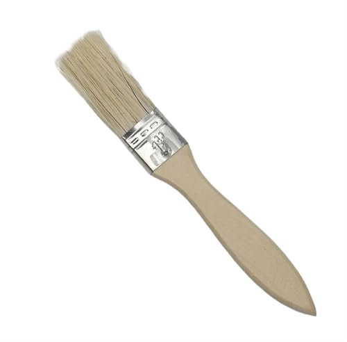 UALXPAO Flachpinsel Farbe und Chip Pinsel Universalfarbe for Farbe Flecken Lacke Aquarell Holz Wand Möbel Pinselreiniger(1 Inch)
