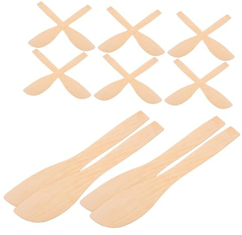 SHOWERORO 20pièces Cuillère à Farce Pour Raviolis Et Tartiner La Confiture Ustensiles De Cuisine Bois De Pin Accessoires Pour Fabrication De Pâtisseries Et Biscuits