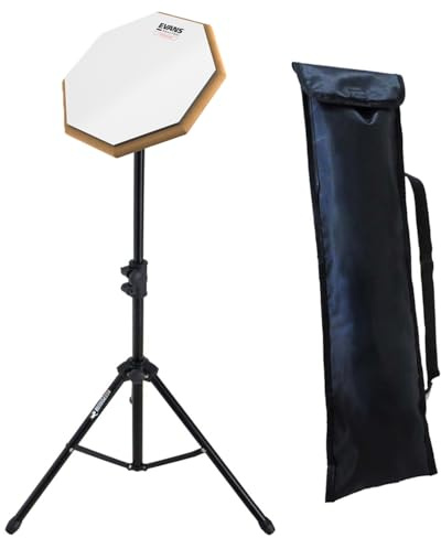 Evans RF10G-AT Real-Feel Practice Pad Attacktile 10 Zoll Übungspad + keepdrum Drumpad Stativ