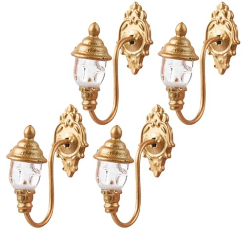 ibasenice 4pièces Lampe Miniature pour Décoration De Table De Sable Éclairage Romantique Et pour Maquettes De Maisons Et Miniatures Lumière Chaude