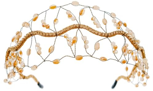Strapazierfähige Strass-Stirnbänder, stilvolle Damen-Kopfbedeckung, Rollenspiel, Haarnetz für Hochzeiten und Abendveranstaltungen