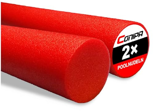 Conipa® - 2 x Schwimmnudeln im Set (160 x 7 cm) Kinder & Erwachsene (aus Schaumstoff) - Poolnudel & Pool-Spielzeug Set ab 3-10 Jahre (Made IN Europe) - Pool Wassernudel & Pool-Nudel