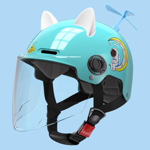 Kids Motorbike Helmet | Children's Motorcycle Helmet | ECE 22.06 Approved | Scooter Helmet | with Sun Visor | Jet Helmet | for Boys Girls Age 3-12 A,46-54cm