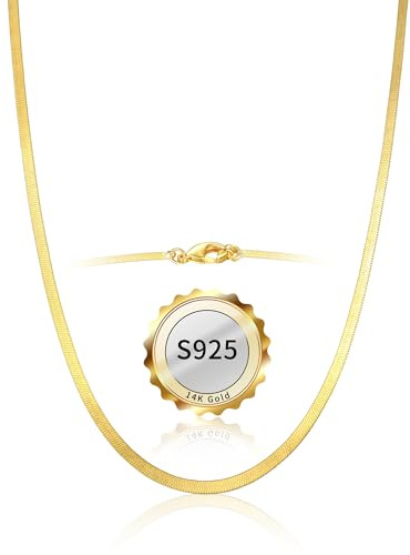 vidonio 3mm Schlangenkette für Frauen, Goldkette Damen 14K Vergoldet, Verstellbare Kette Gold(40cm+5cm), Wasserfest Halskette Damen, Eleganter und Klassischer Gold Schmuck Geschenk für Frauen Mädchen