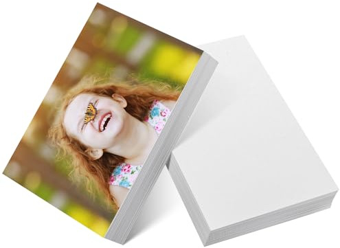 Fotopapier A4 50 Blatt, 200g/m² Glanzpapier | Für Tintenstrahldrucker, ideal für Fotos, Karten, Scrapbooking, kreative Projekte, hochweiß, einseitig beschichtet