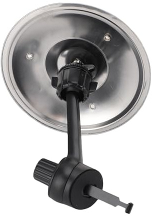 Halearo Platillo de Choque de Coche de Metal, Brazo Ajustable, Soporte de Ventilación de Platillo de Tambor Compacto y Resistente, Regalo único, Aleación de Plástico, Acero, Plata para Entusiastas