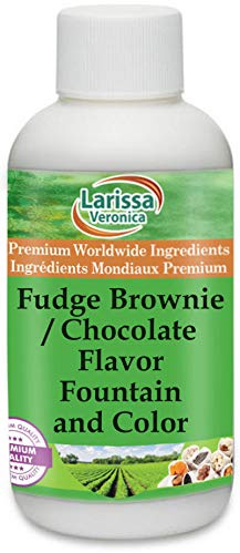 Fudge Brownie / Chocolate Flavor Fountain and Color (4 oz, ZIN: 528149) - 2 Pack