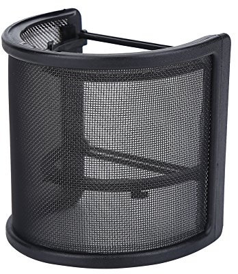 Alomejor Micrófono Filtro de Pop Malla Metálica Cubierta del Micrófono de Mano Filtro de Pop Parabrisas Pantalla de Viento Studio