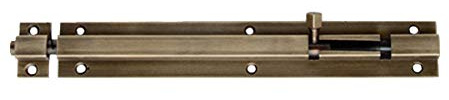 1 Stück 212 x 25 mm Antik Reines Kupfer Bolzen Holz-Türriegel zur Sicherung von Innentüren für Schlafzimmer, Badezimmer, Toilette, Tor und Holztüren (Bronzefarben)