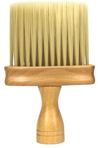 Brosse de coupe de cheveux, brosse professionnelle en bois pour coiffure/barbier (Unique)