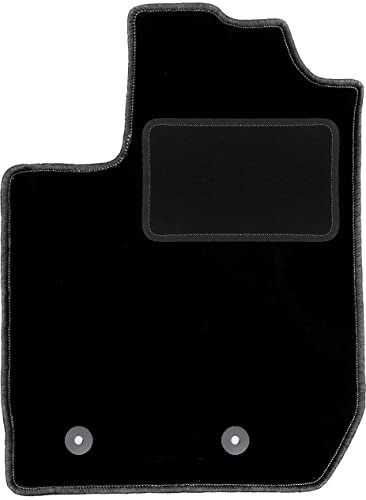 Wielganizator Automatte – Passend für Dacia Duster II 2WD SUV 2018- – Velours – Autozubehör - Praktische Fußmatte Auto – 1-teilig - schwarz