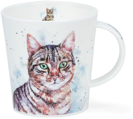 Pawtraits Mug en porcelaine anglaise Motif chat tigré 0,32 l