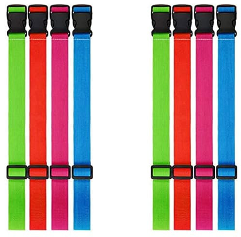 Xptieeck 8 Pièces Serviettes de Plage Clips Bandes Bandes de Serviettes élastiques Coupe-Vent Légères Bandes de Chaise Extensibles Porte-Serviettes pour Les Vacances
