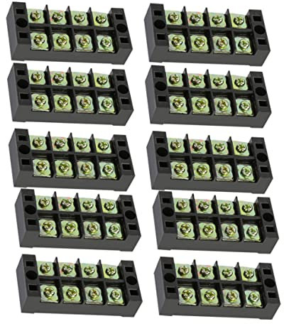SOLUSTRE 10 Piezas Bloque De Terminales De Posiciones Conector De Cables Fijo Regleta De Terminales Para Conectores Por Paquete